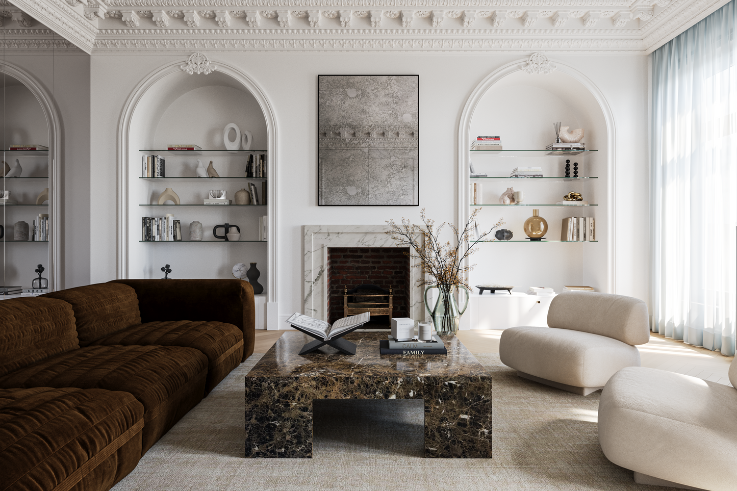 Mocha Block Coffee Table